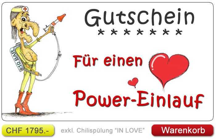 Gutschein für einen geilen Einlauf